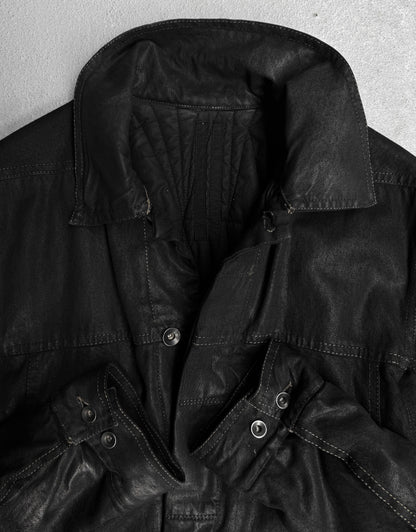 Rick Owens DRKSHDW AW15 “SPHINX” Waxed Denim Lung Worker Jacket