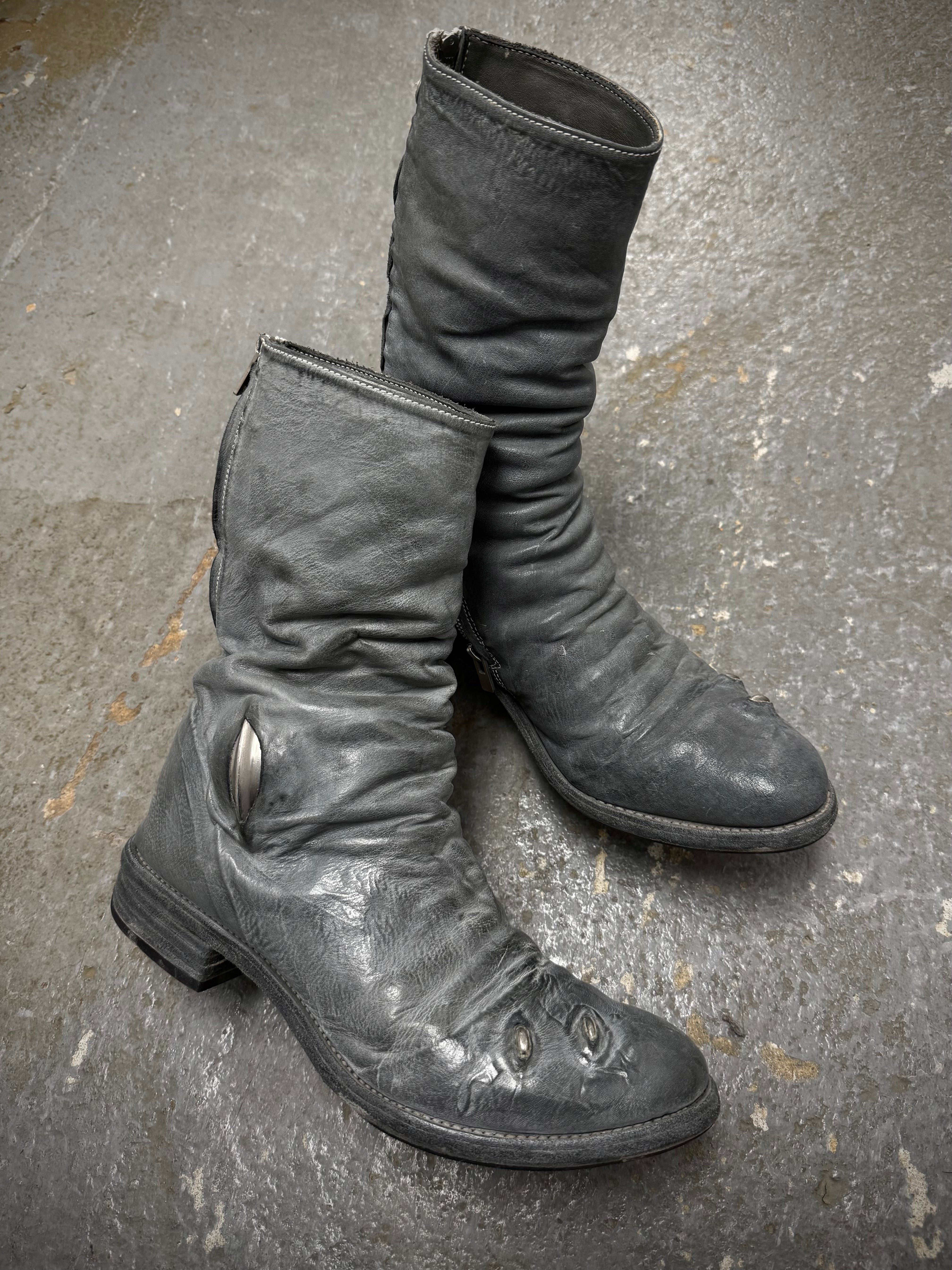 Carol Christian Poell Prosthetic Tornado Zip Boots | DRIEW