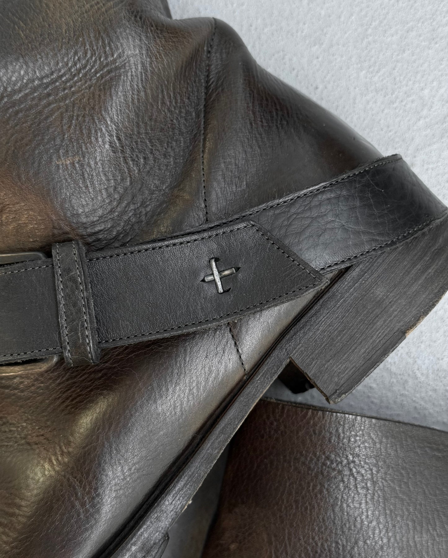 m.a+ by Maurizio Amadei 'S1C31' BI 1.5 Tall Buckle Engineer Boots
