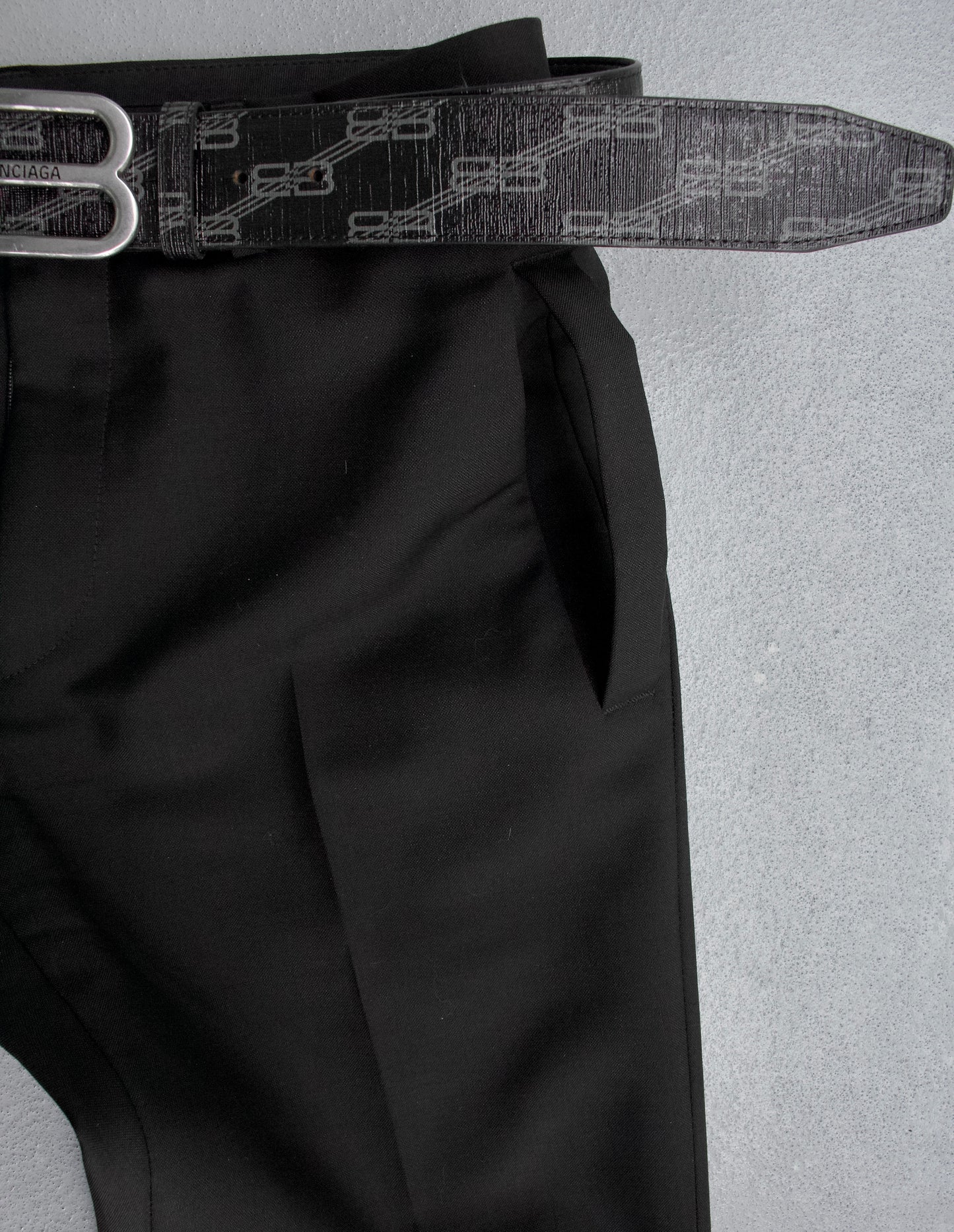 GIVENCHY AW14 Mohair-blend Wool Dress Trousers