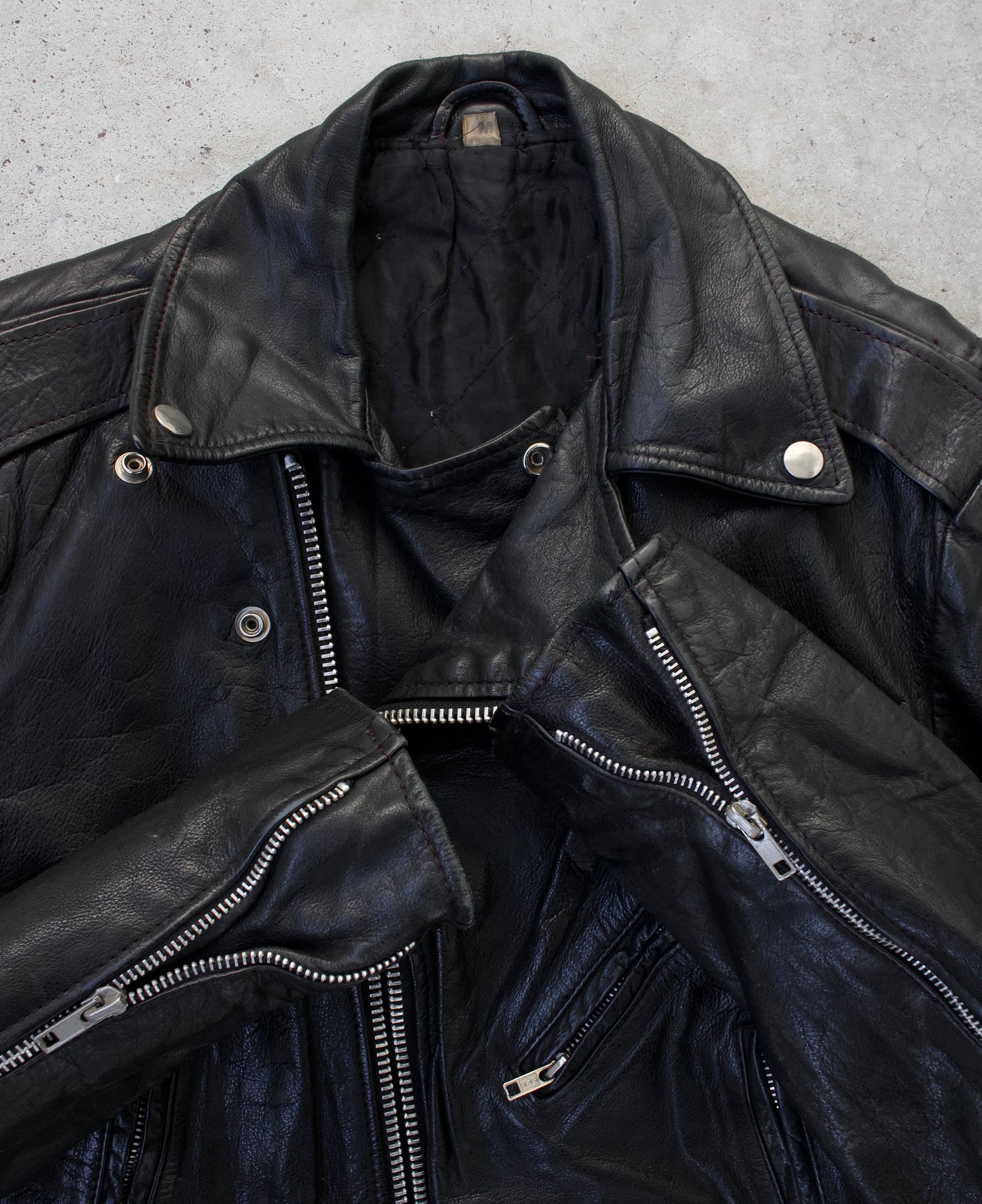 Vintage 90s Biker Leather Jacket