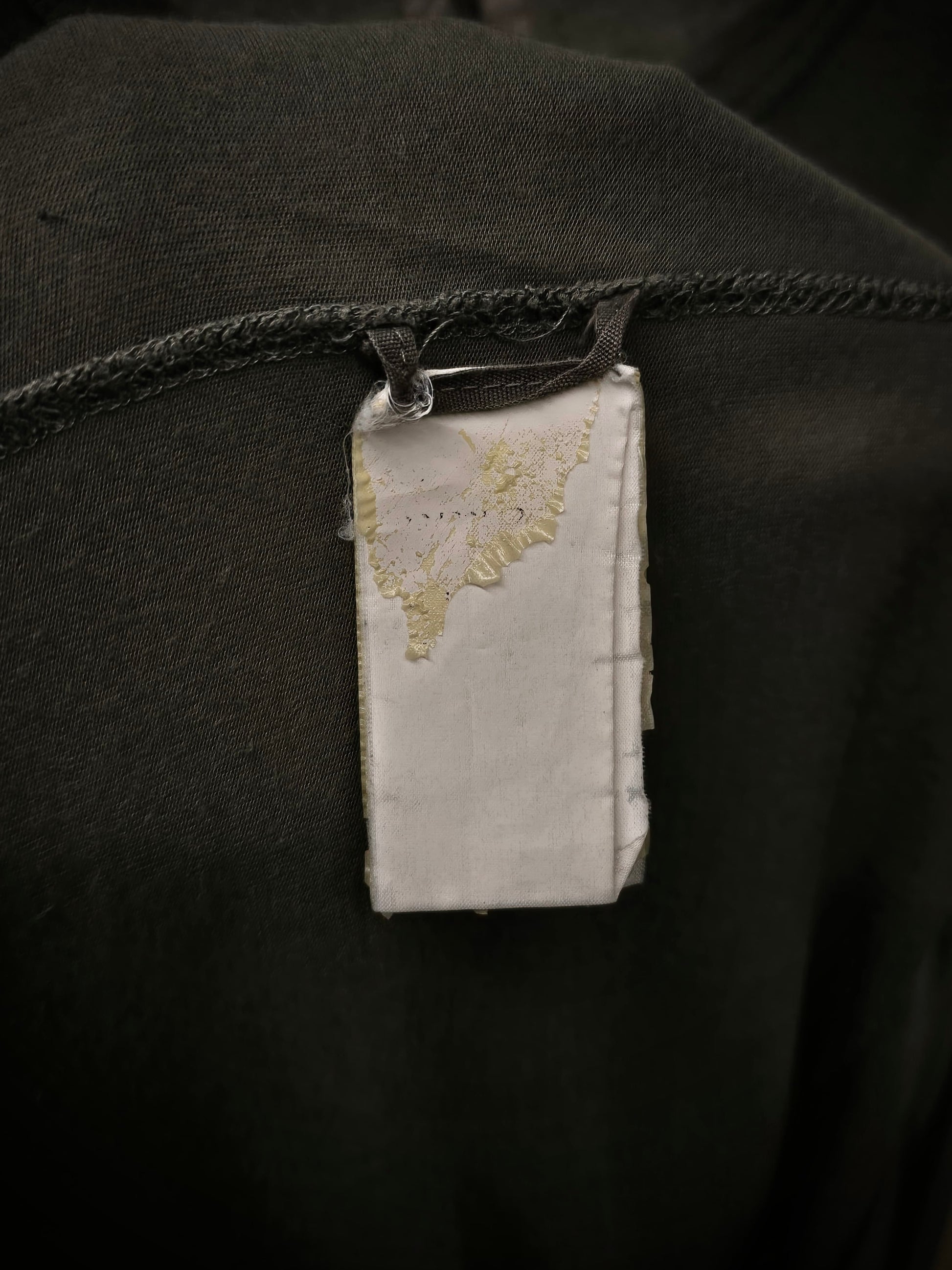 Rick Owens SS16 "CYCLOPS" SAGE Silk Viscose Level T-shirt detail | DRIEW GARMENTS