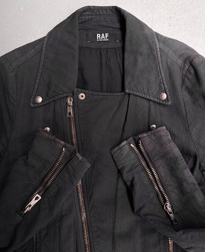 RAF by Raf Simons SS03 ‘CONSUMED’ Faded Cotton Rider Jacket