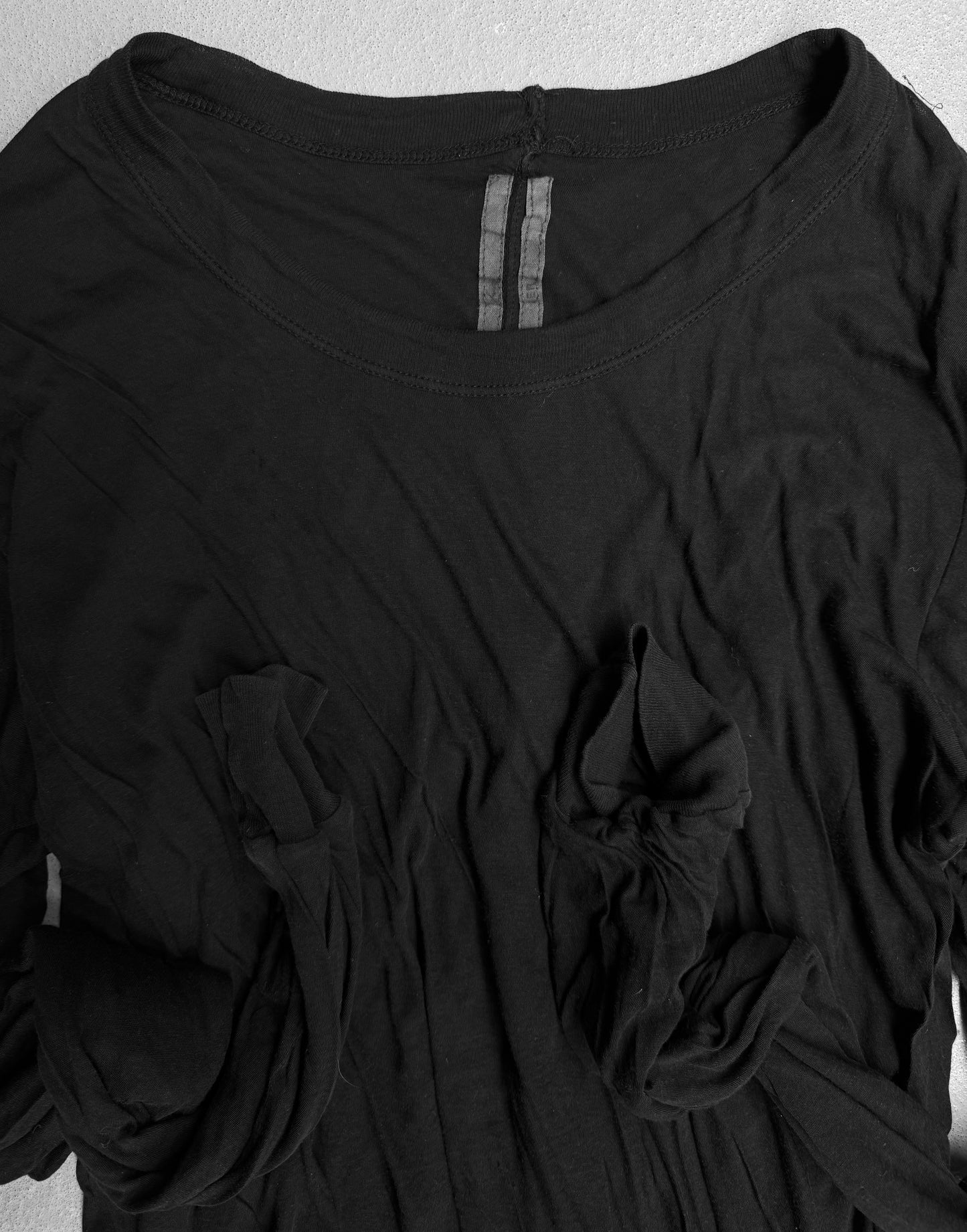 Rick Owens AW17 “GLITTER” Black Double-layered Long-sleeve