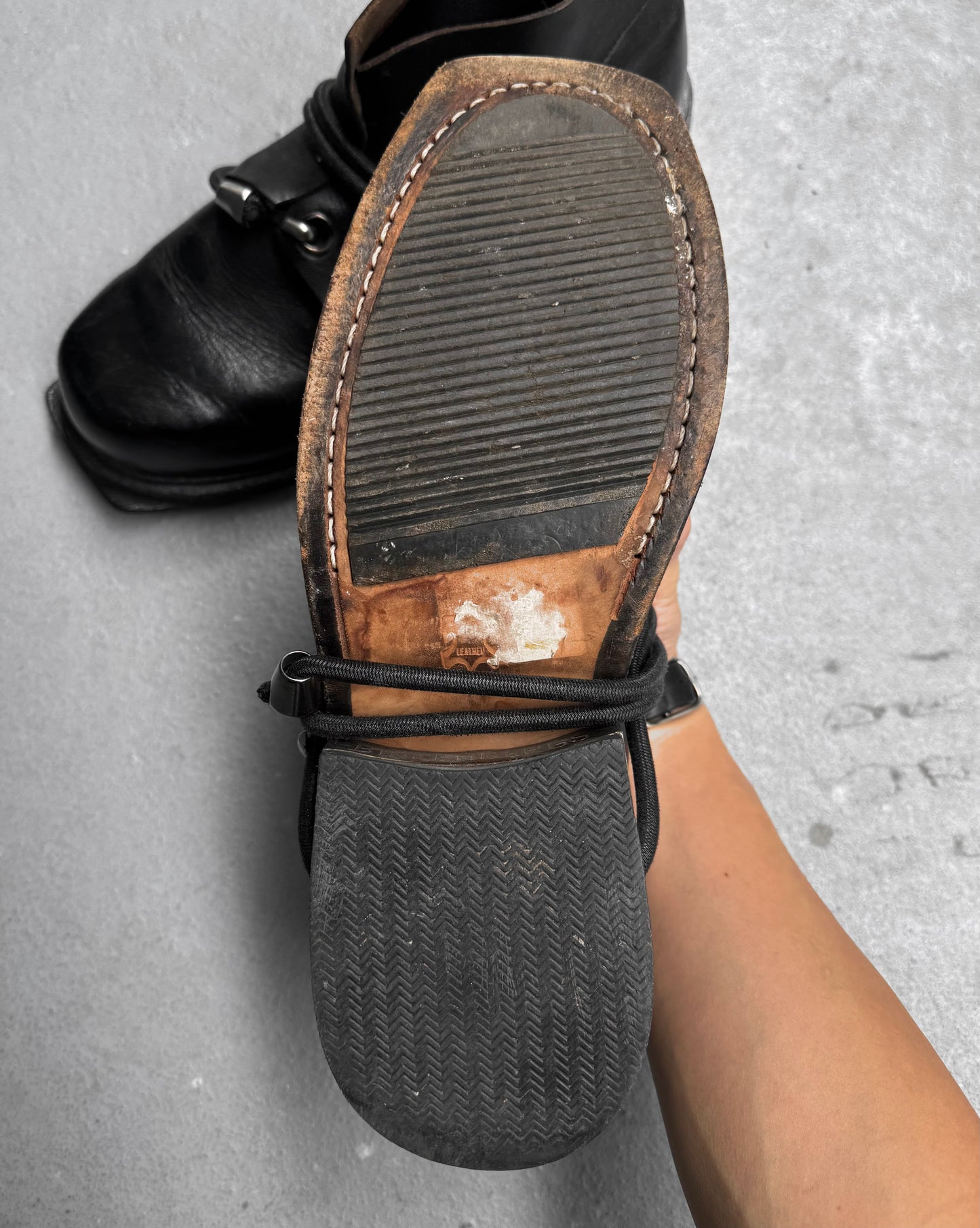 Dirk Bikkembergs AW96 Bungee Metal Heel Leather Derbies