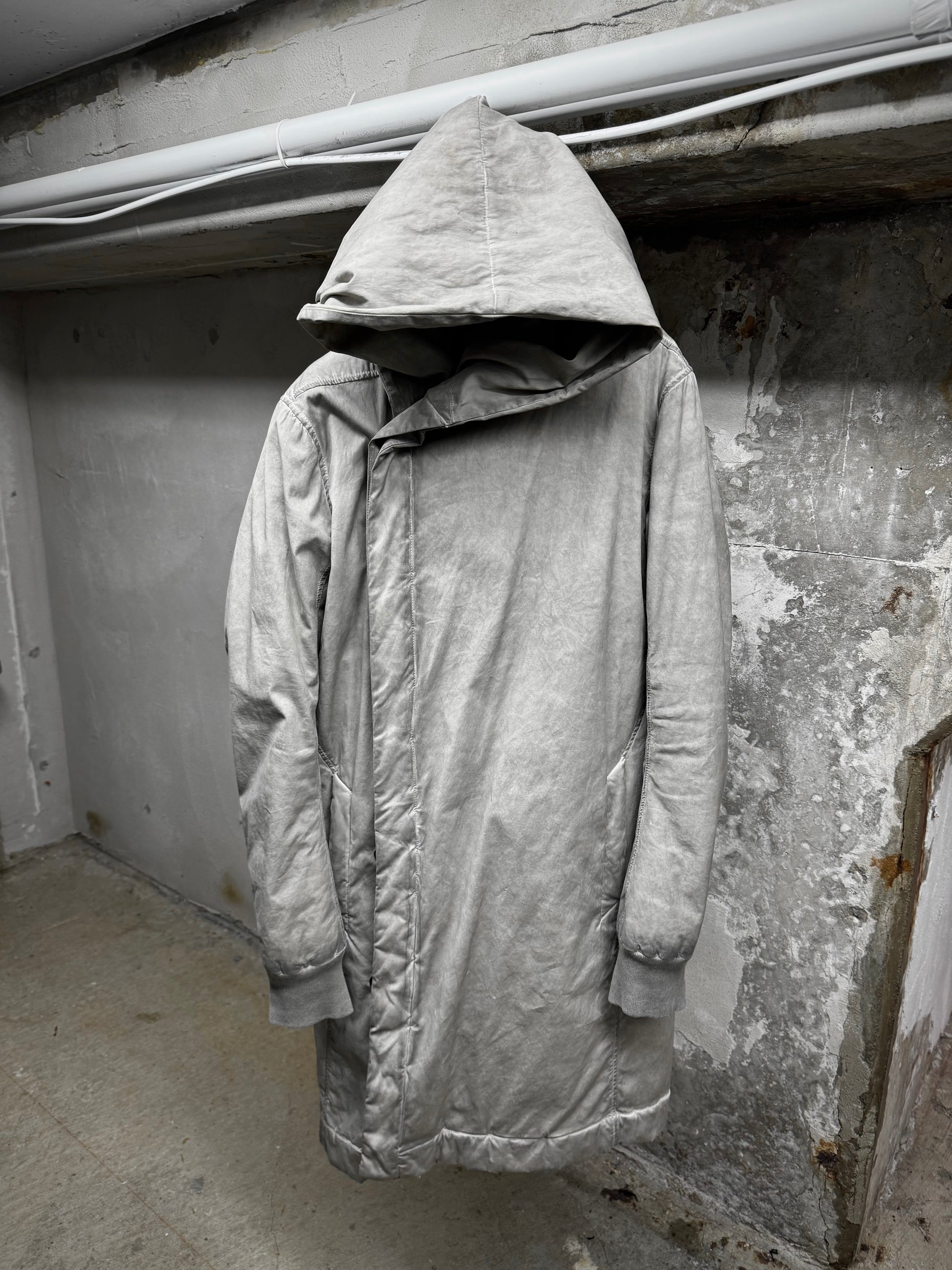 Rick Owens DRKSHDW AW10 "GLEAM" PEARL Hooded Padded Parka Coat | Archive Fashion Toronto