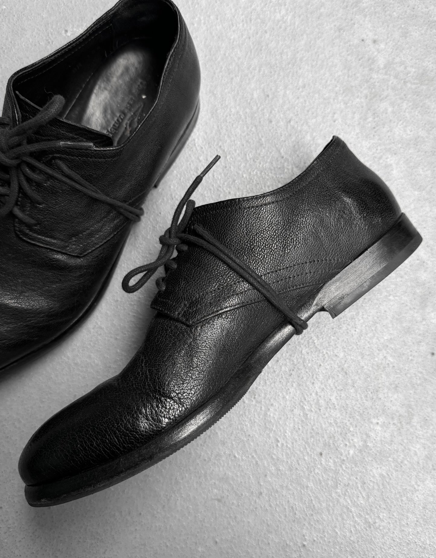 the last conspiracy 'BAUG' Camel Leather Derbies