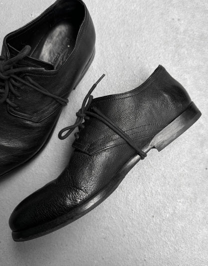 the last conspiracy 'BAUG' Camel Leather Derbies