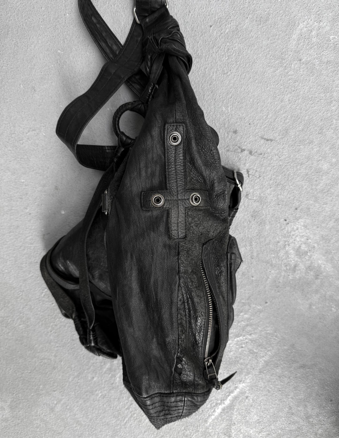 KMRii Early 00s Studded Leather Sling Bag