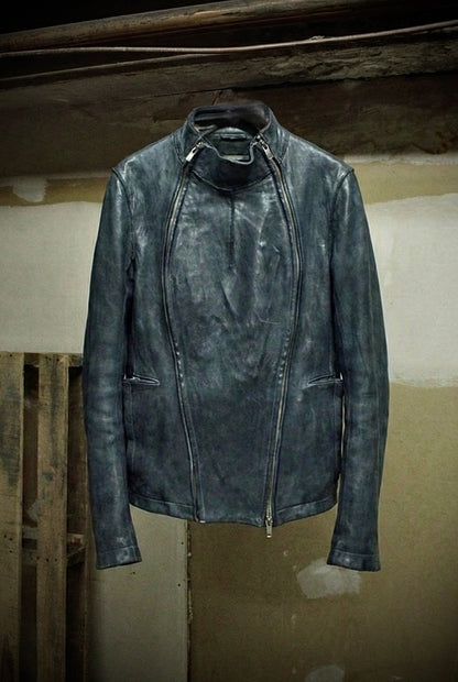 Carol Christian Poell SS00 'LM/2700-IN CORSS-PTC/029' Object-dyed Lined Pinch Seam Horse Leather Fencing Jacket