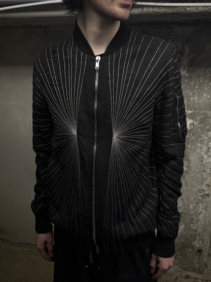 Rick Owens SS17 "WALRUS" Radiant Embroidered Bomber Jacket detail | DRIEW GARMENTS