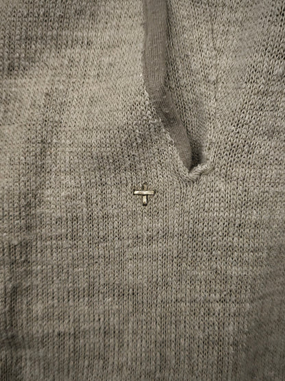 m.a+ by Maurizio Amadei SS24 'P1121EE JMH' Fitted Linen Knit Jogging Pants