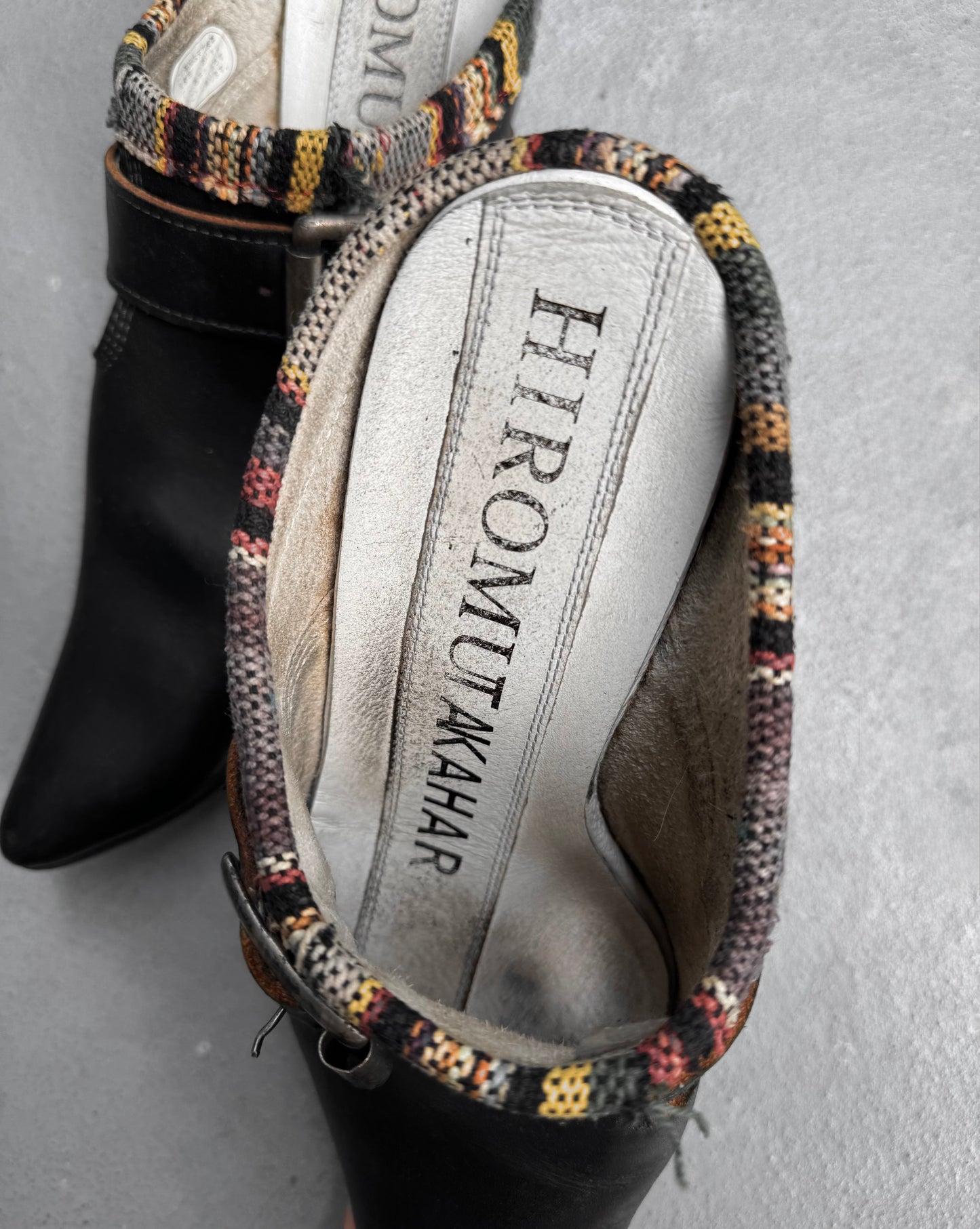 Hiromu Takahara Early 00s Buckle Strap Cowboy Mules