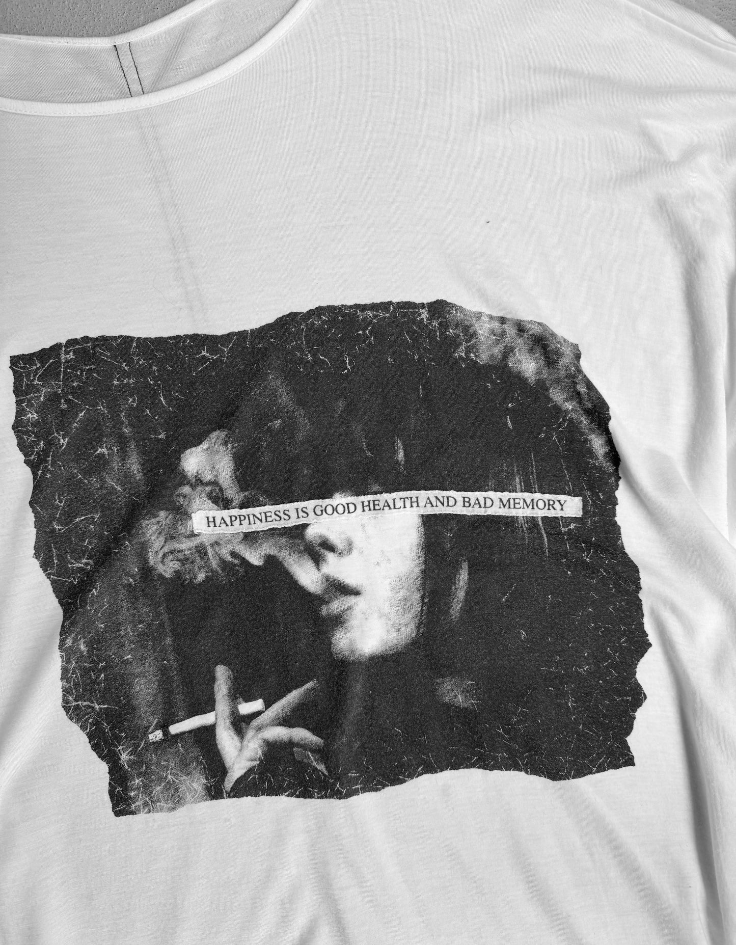 bajra ‘Happiness’ Asymmetrical Cut Jumbo Graphic T-shirt