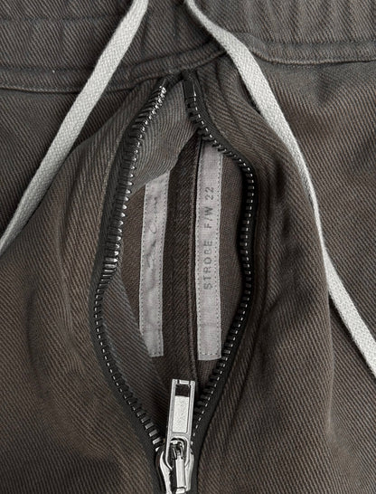 Rick Owens AW22 “STROBE” Brown Jumbo Leg ‘Bela’ Pants