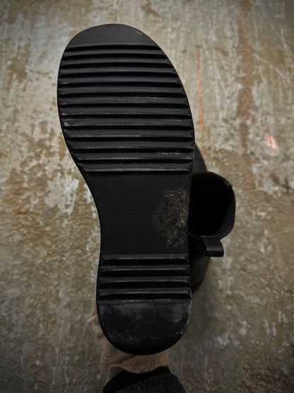 Rick Owens AW20 "PERFORMA" Calf Leather Elastic Creeper Chelsea Boots detail | DRIEW GARMENTS