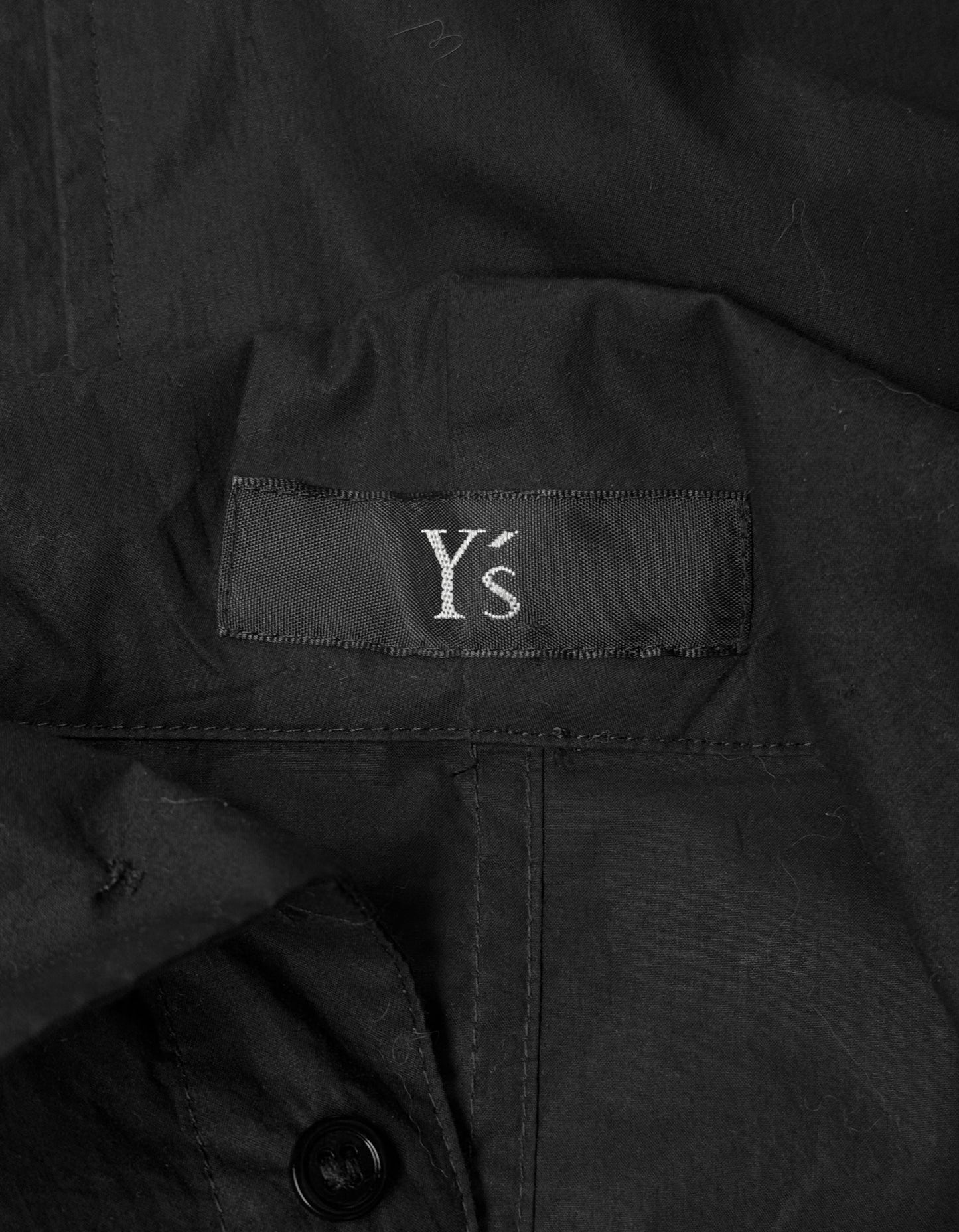 Y's by Yohji Yamamoto SS15 Twisted High Neck Collar Shirt