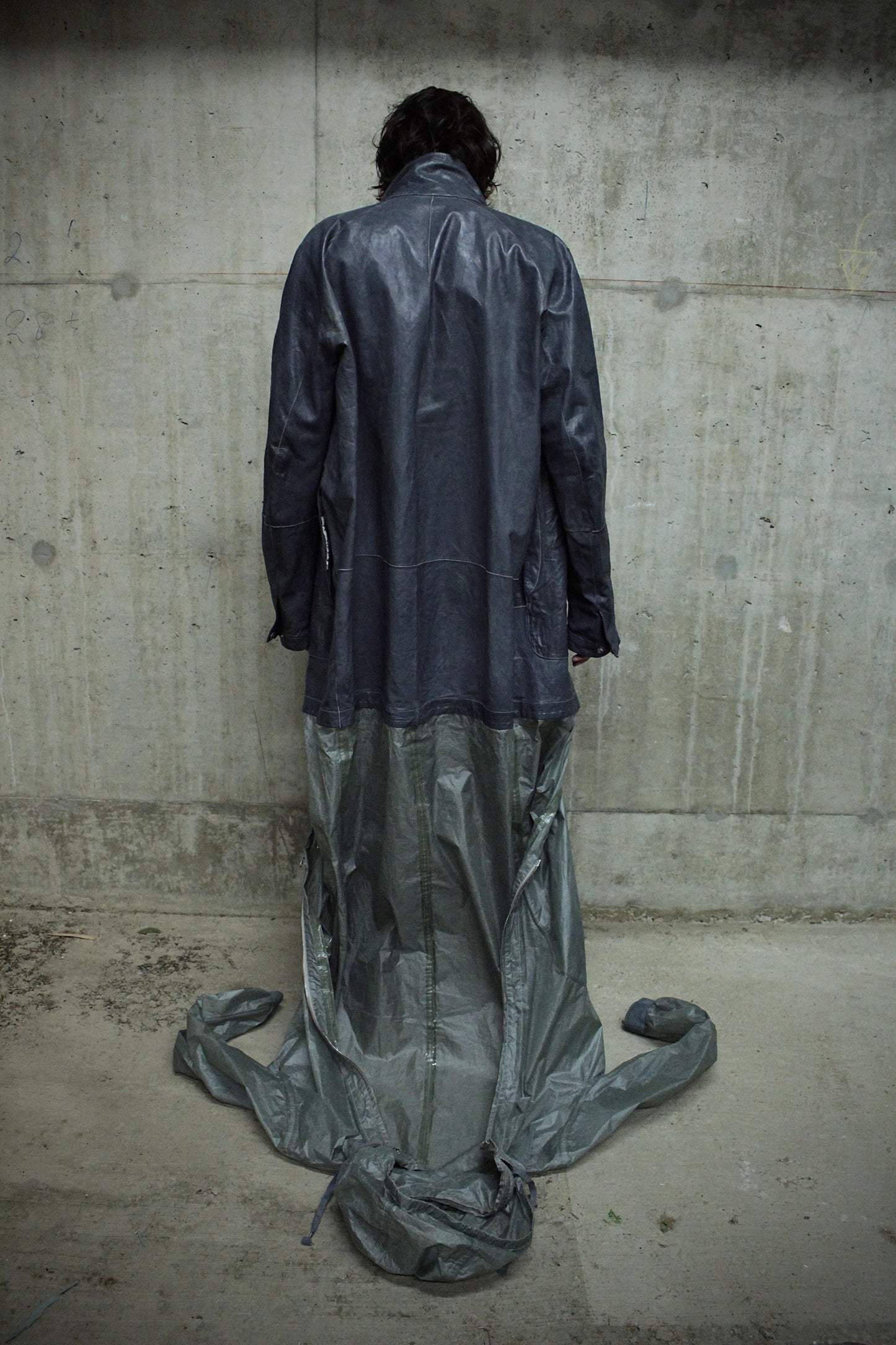 Carol Christian Poell 'LOM/2400 ROOLS-PTC/29' Reversible Object-dyed Kangaroo Leather Parachute Parka detail | DRIEW GARMENTS