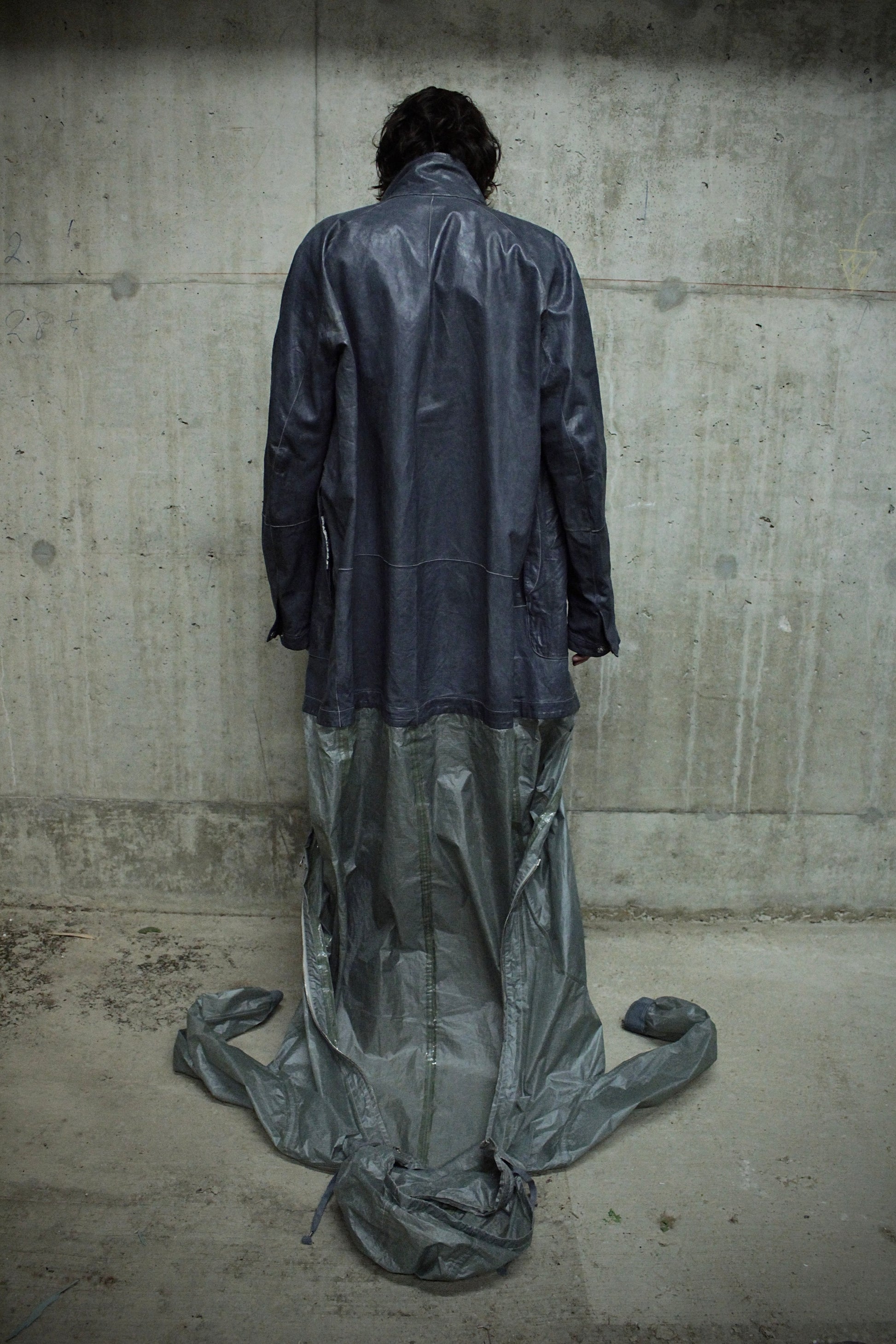 Carol Christian Poell 'LOM/2400 ROOLS-PTC/29' Reversible Object-dyed Kangaroo Leather Parachute Parka detail | DRIEW GARMENTS