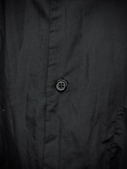 COMME des GARÇONS BLACK COMME des GARÇONS SS19 Distressed Side Cut-Out Shirt detail | DRIEW GARMENTS