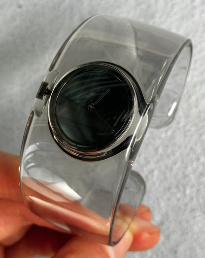 Issey Miyake x Tokujin Yoshioka Seiko Acrylic Bangle “O” Watch