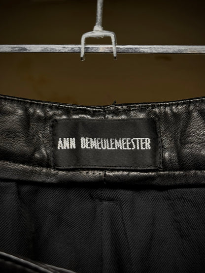 Ann Demeulemeester Early 00s Lambskin Leather Skinny Pants