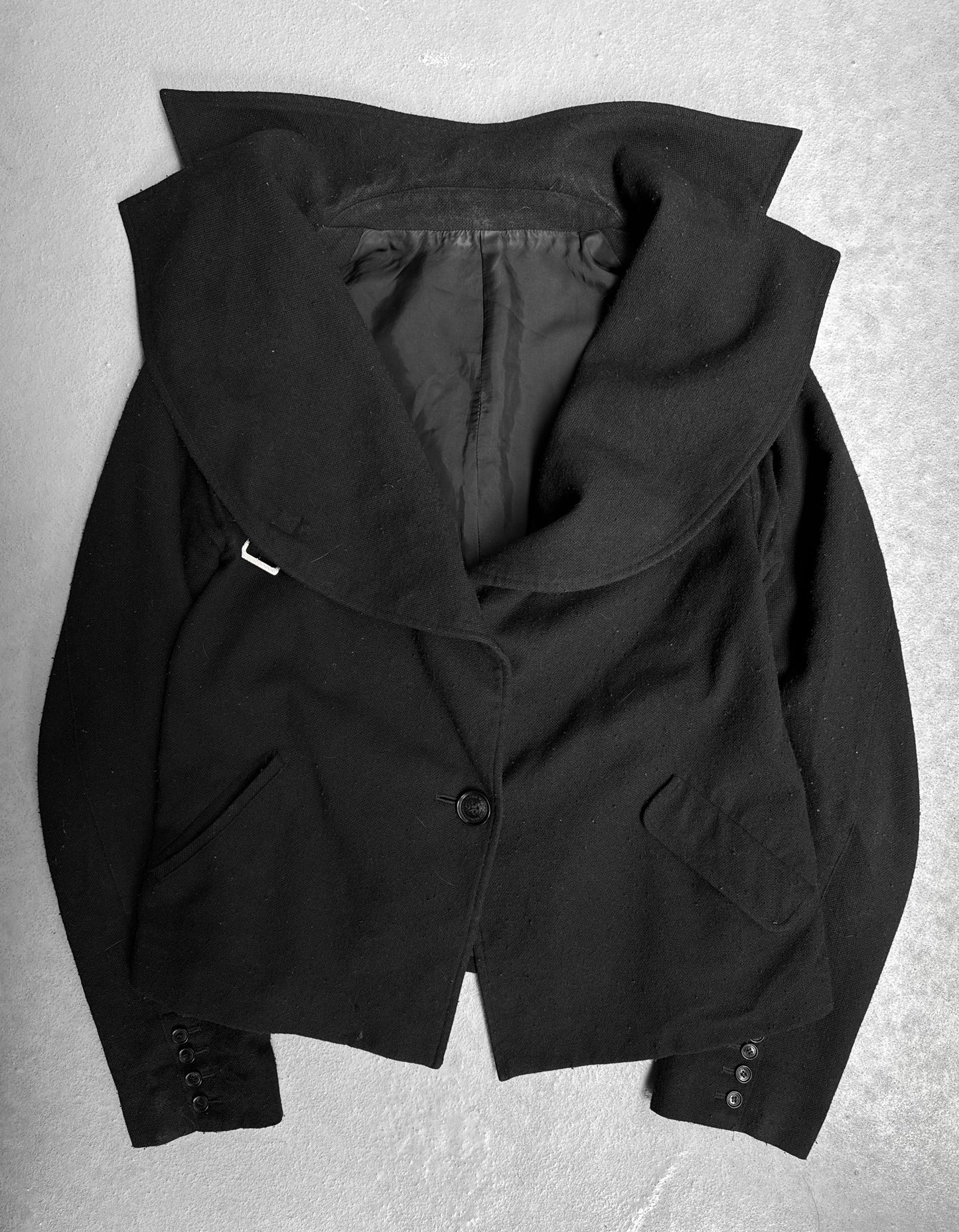 Alice Auaa Early 00s Gothic ‘Vampire’ Cropped Wool Jacket