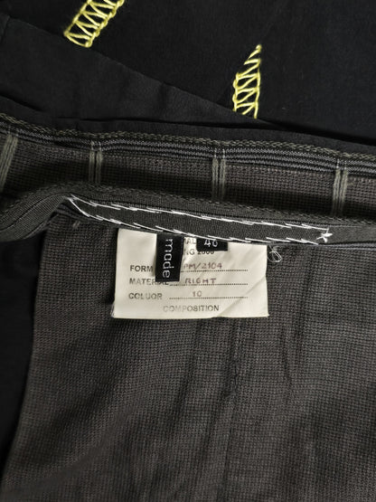 Carol Christian Poell SS06 'PM/2104 RIGHT/10' Yellow Overlock Stitch Classic Trousers