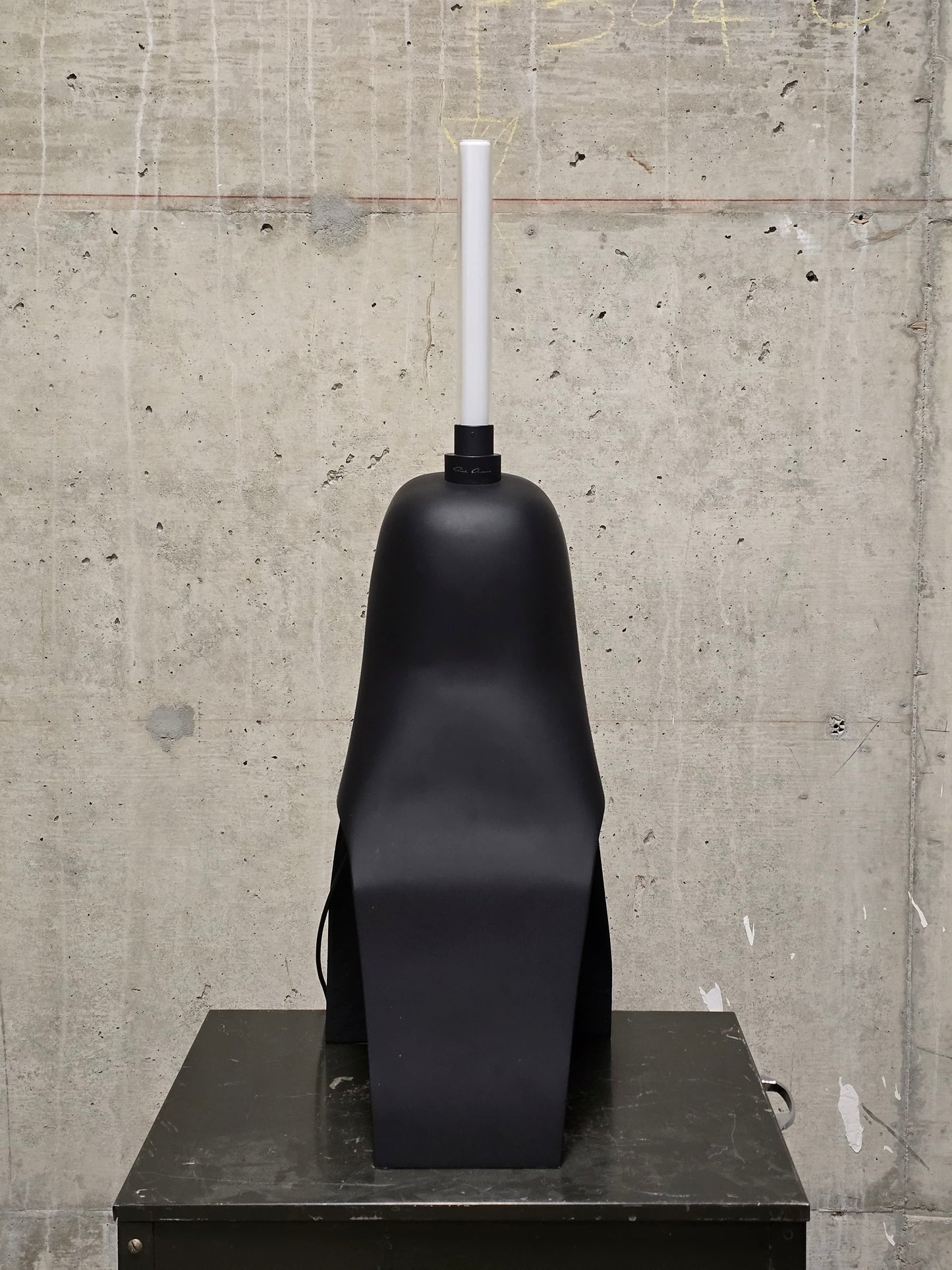 Rick Owens AW22 "STROBE" Black 'HEDJET' Helmet Lamp