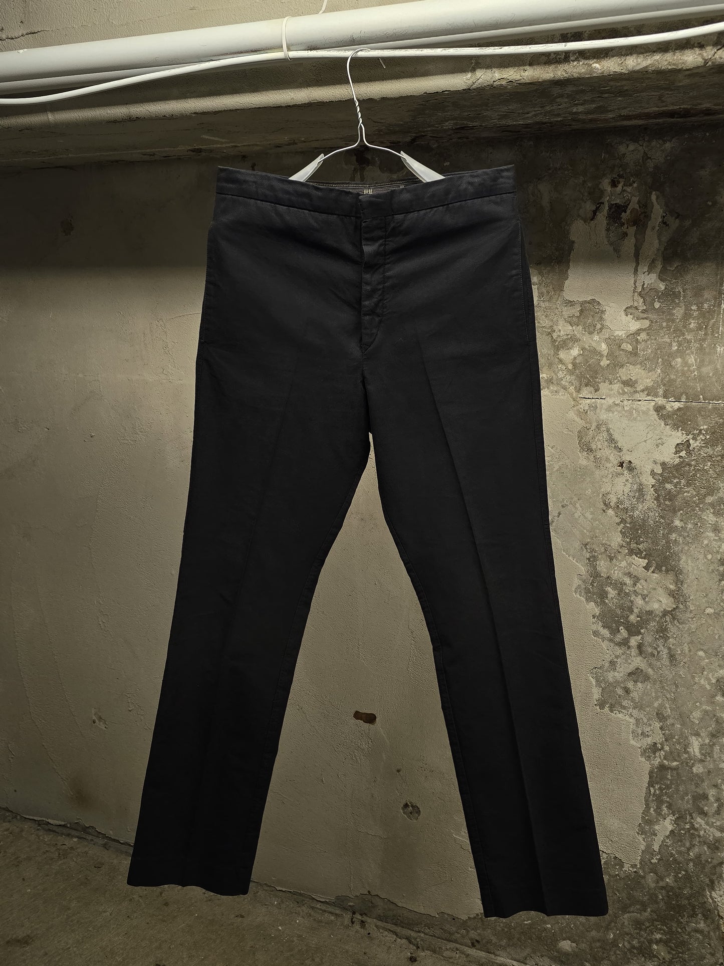 Carol Christian Poell SS06 'PM/2104 RIGHT/10' Yellow Overlock Stitch Classic Trousers | Archive Fashion Toronto