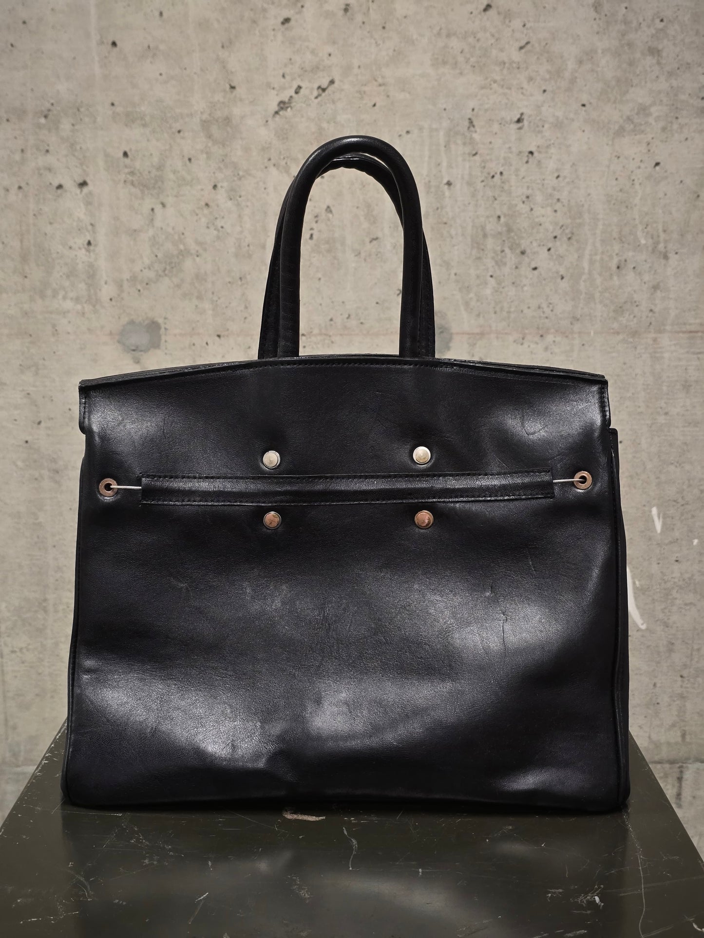 ierib SS22 Exclusive Smooth Horse + Marble Cordovan Leather 'Bark Bag #35'