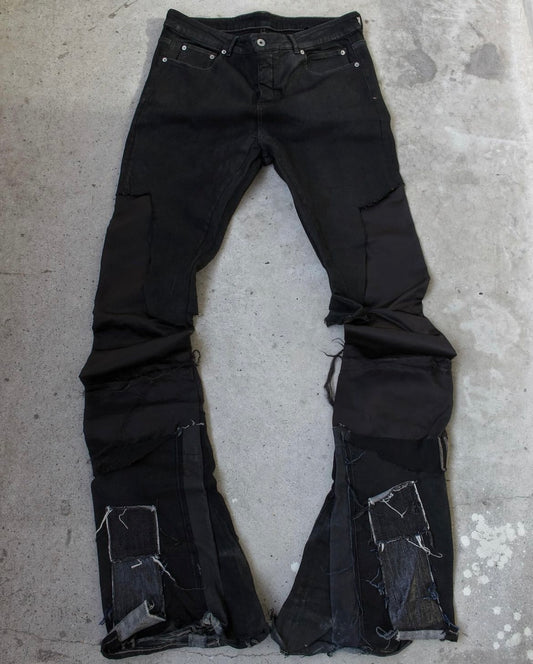 Rick Owens x SWAMPGOD 1-of-3 Reconstructed UpCycle Flare Cut Denim