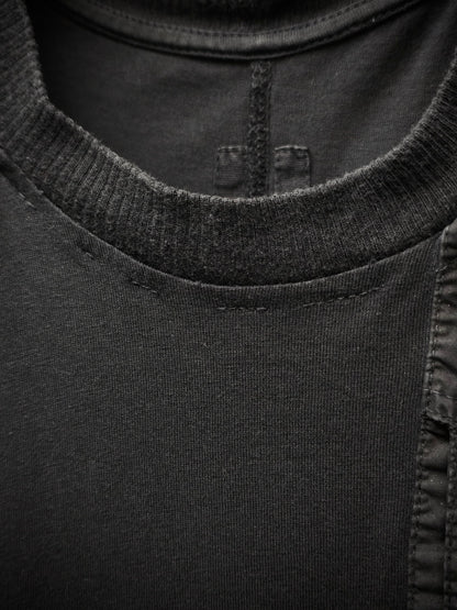 Rick Owens DRKSHDW AW16 "MASTODON" Velcro Pocket Level T-shirt detail | DRIEW GARMENTS