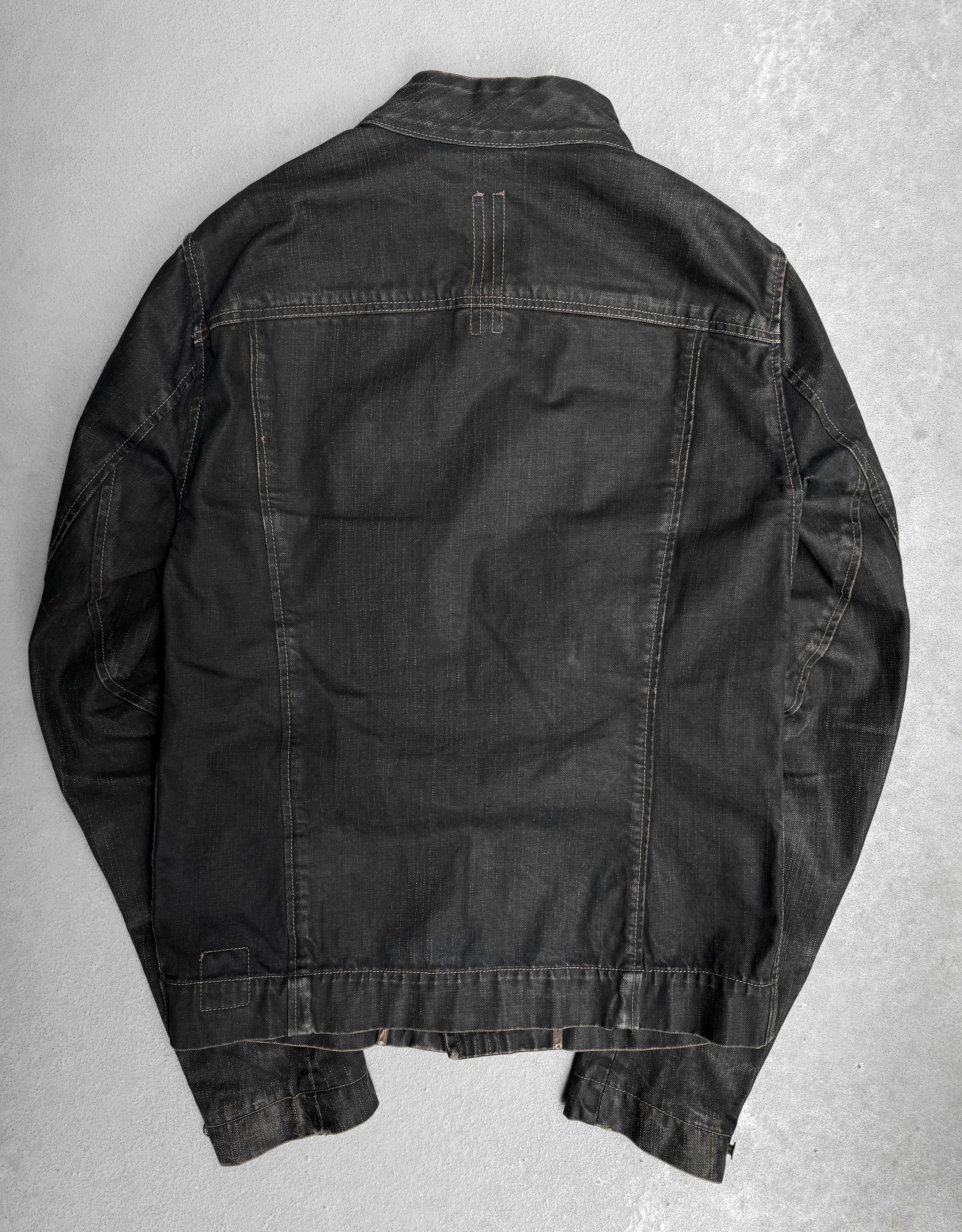 レザージャケット　the elephant sullen rick owens Rick Owens DRKSHDW SS13 Island Waxed Denim Jacket L – DRIEW