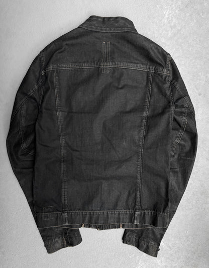 Rick Owens DRKSHDW SS13 "ISLAND" Heavy Waxed Slave Denim Jacket