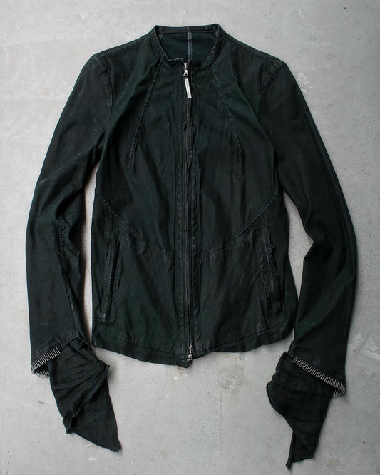 Isaac Sellam Garment-dyed Staple Calfskin Leather Jacket