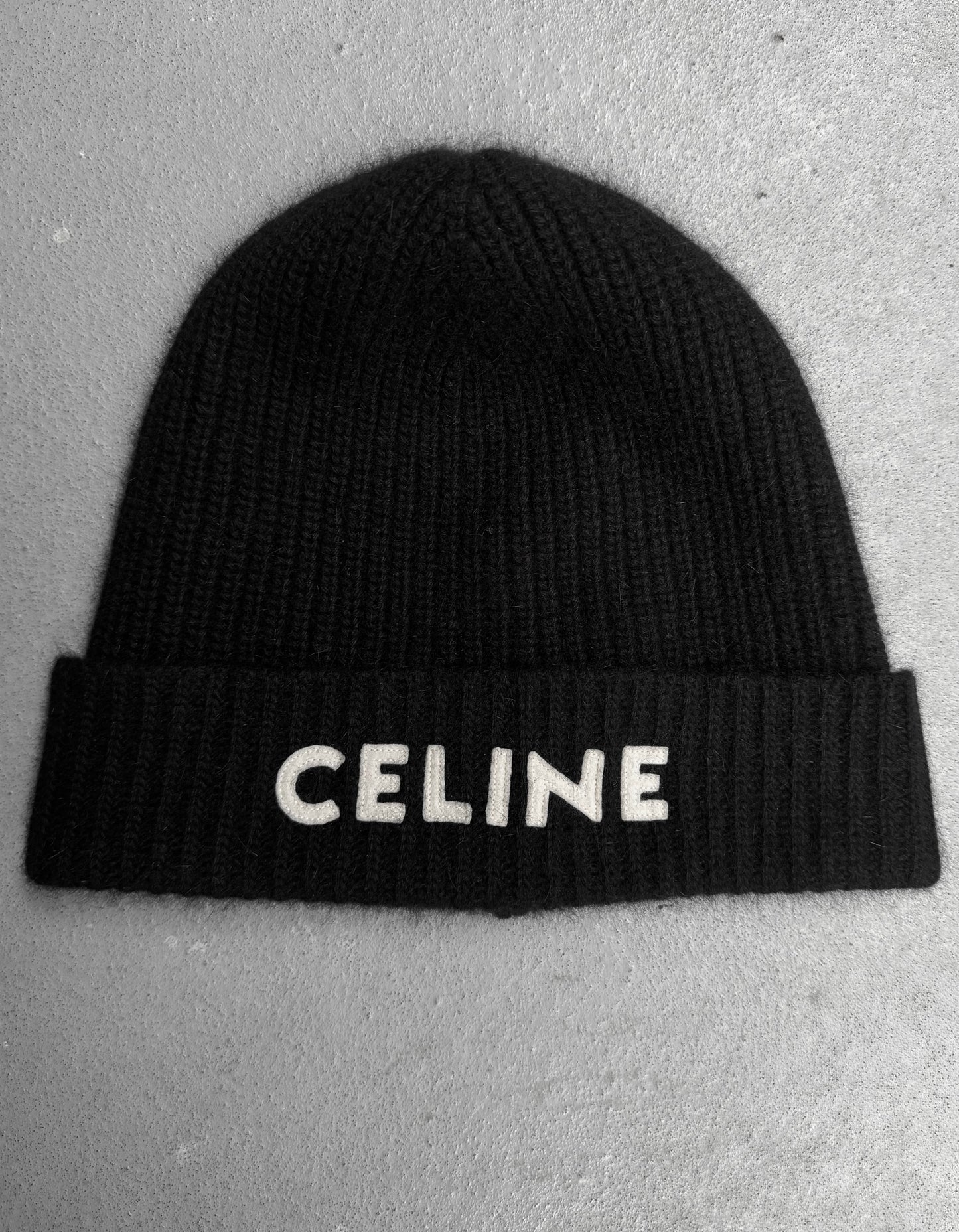 CELINE by Hedi Slimane AW21 Ribbed Wool Beanie