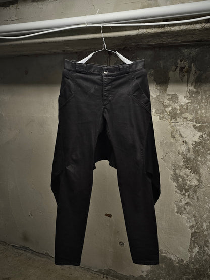 Gareth Pugh AW10-11 Back Skirt Layered Waxed Skinny Denim