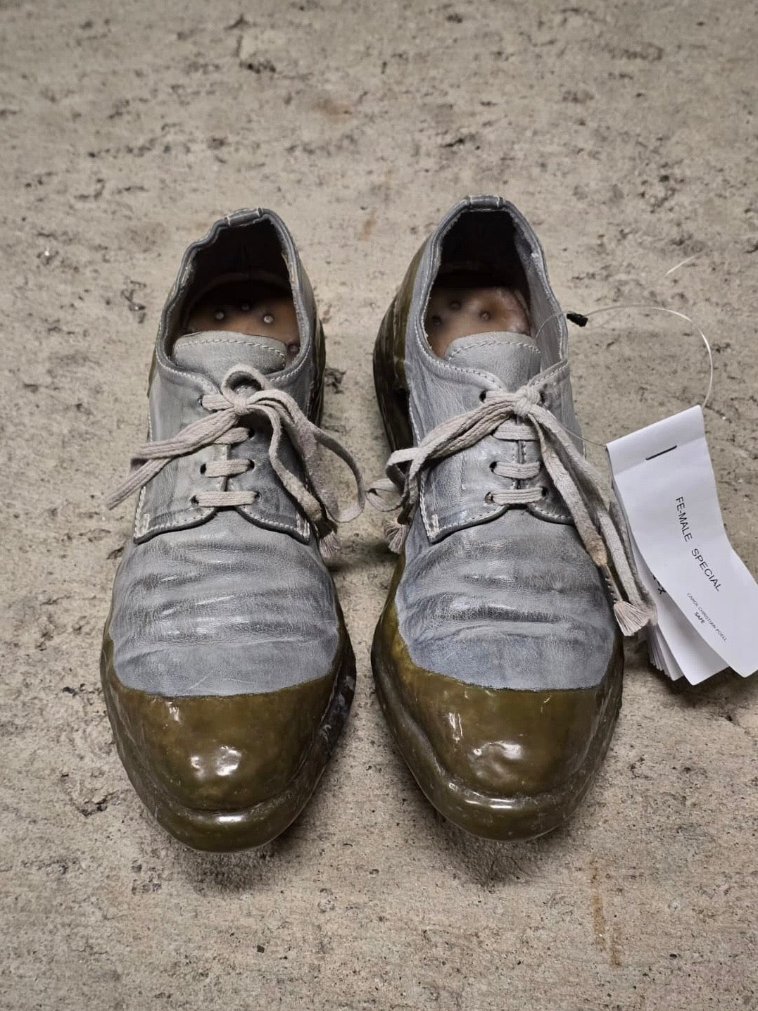 Carol Christian Poell 'AF/0900LR ROOMS-PTC/33' Object-dyed Kangaroo Leather Drip Derbies