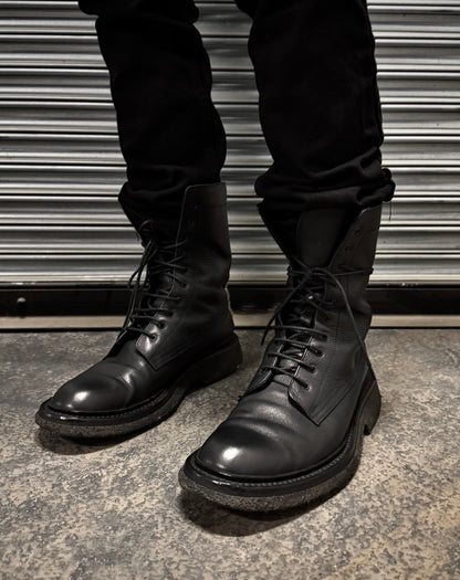 DIOR HOMME by Hedi Slimane AW07 “Navigate” Military Leather Lace-up Combat Boots