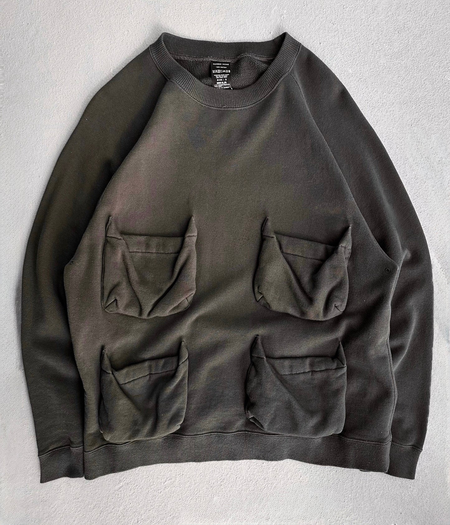 Number (N)ine Re-issue Multi-pocket Crewneck