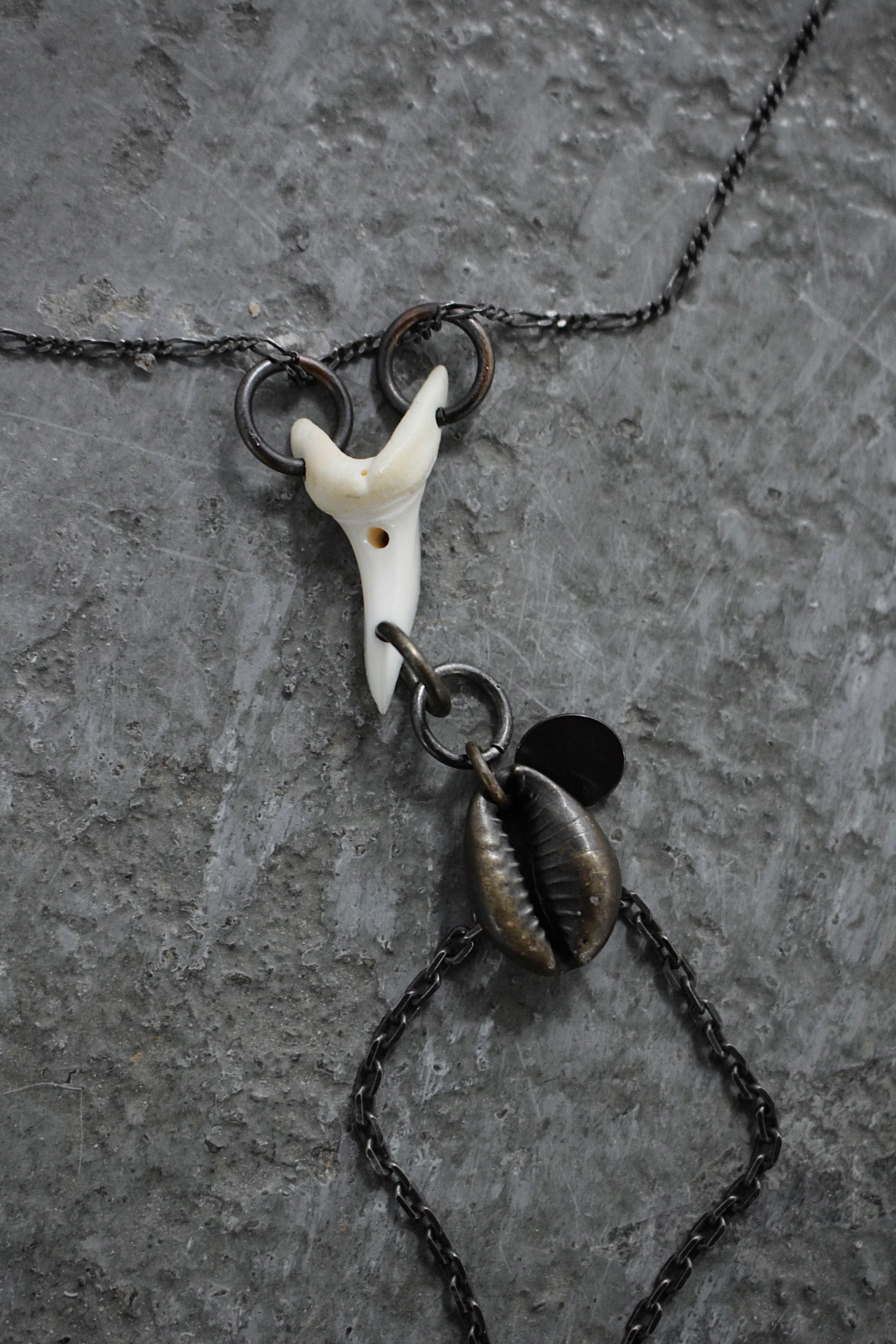 gunda Early 00s Shark Tooth .925 Silver Chain Necklace | Archive Fashion Toronto