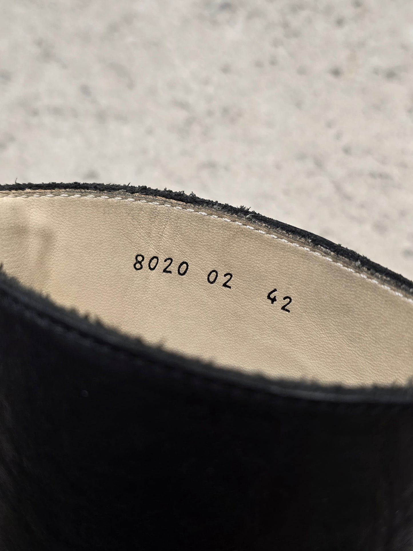 wjk by Jun Hashimoto 00s Black Bison Leather Back Zip Boots