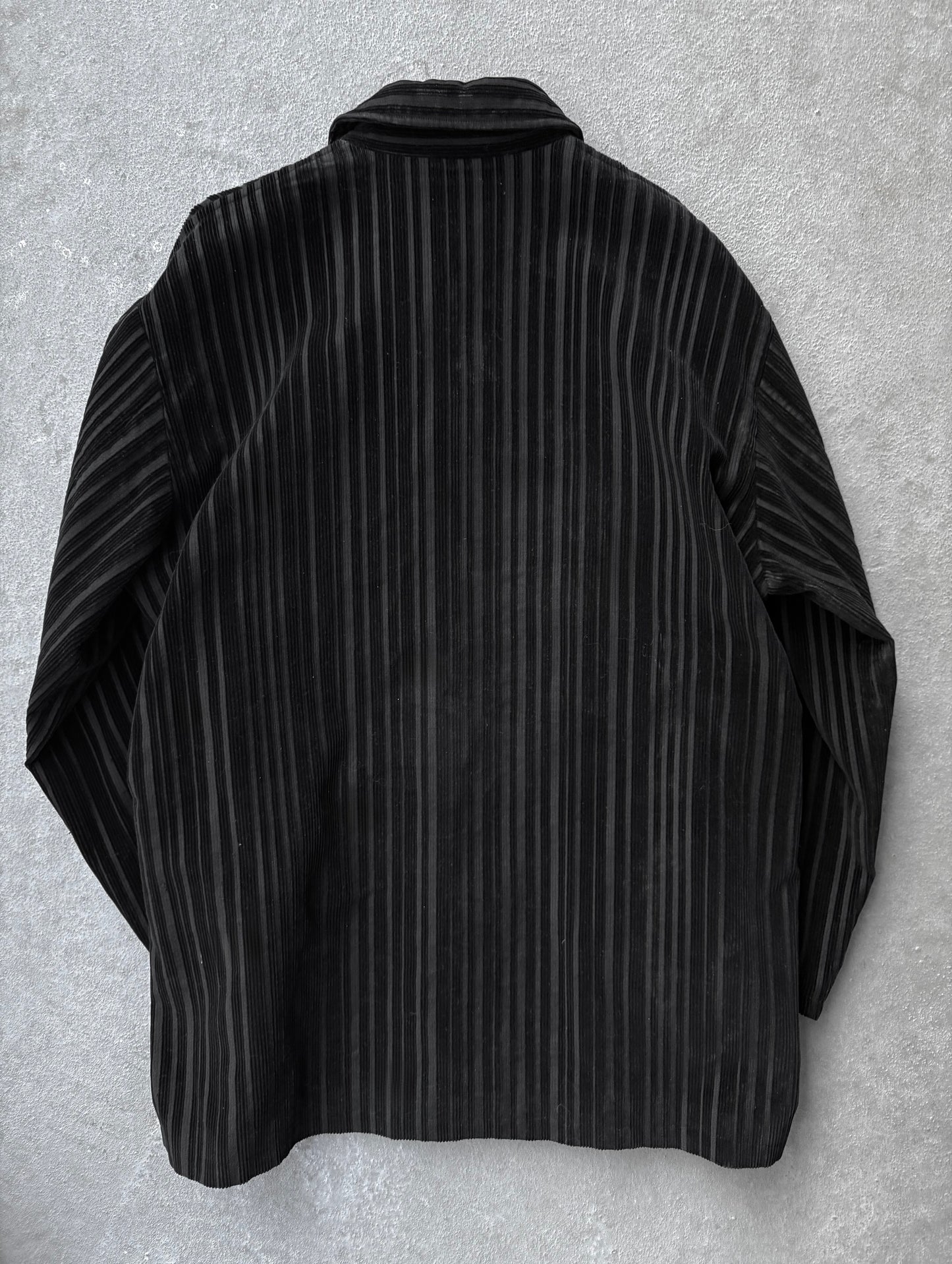 Yohji Yamamoto POUR HOMME AW96 Velvet Stripe Corduroy Oversized Coat detail | DRIEW GARMENTS