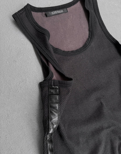 5351 Pour Les Hommes Faux Leather Side-seam Tank Top