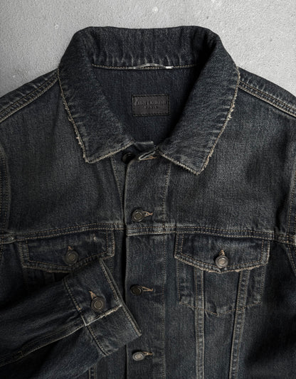 Saint Laurent Paris SS16 Distressed Denim Trucker Jacket