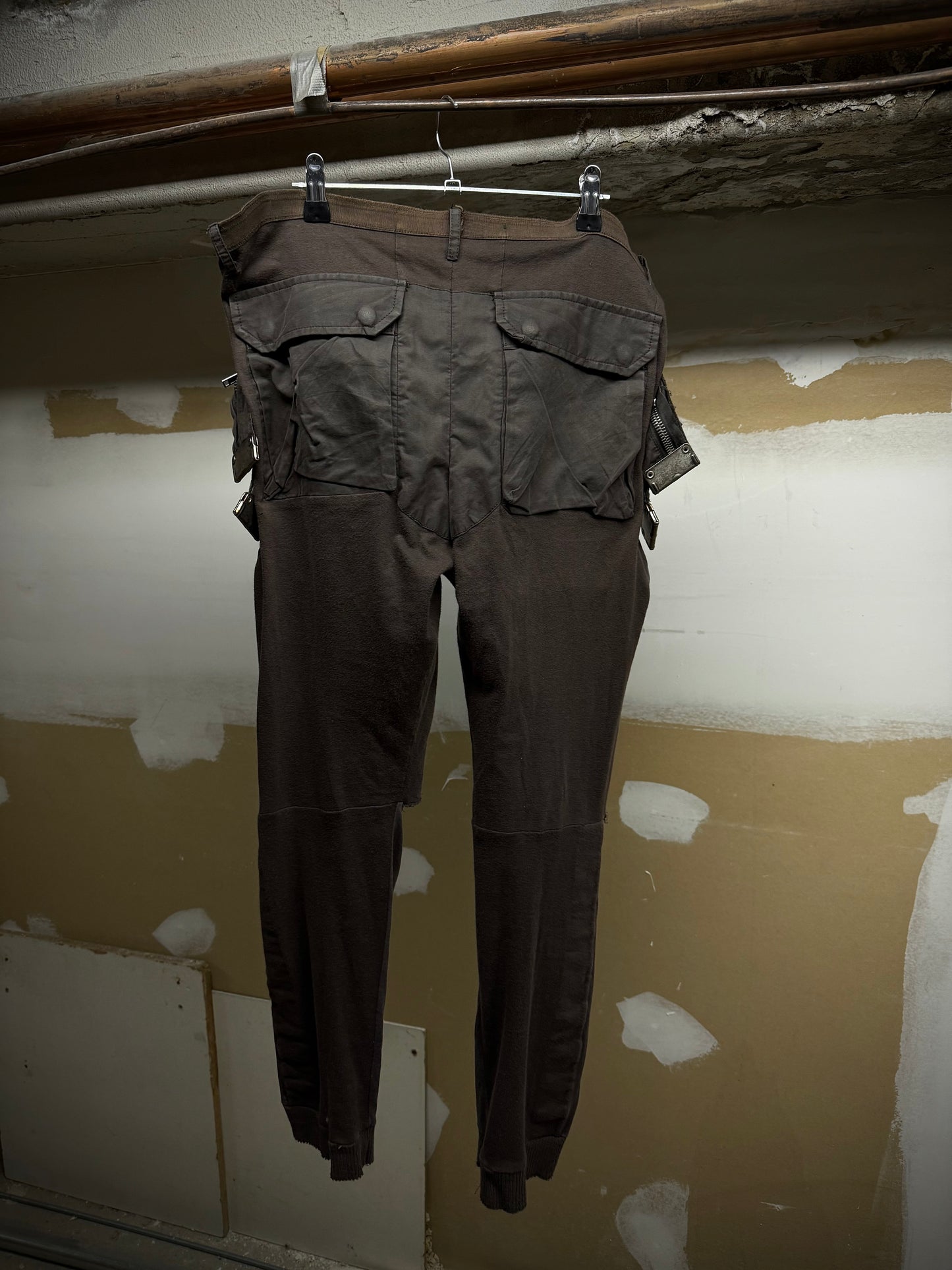 Rick Owens SS04 "CITROEN' Slashed Knee Zipper Cargo Pants detail | DRIEW GARMENTS