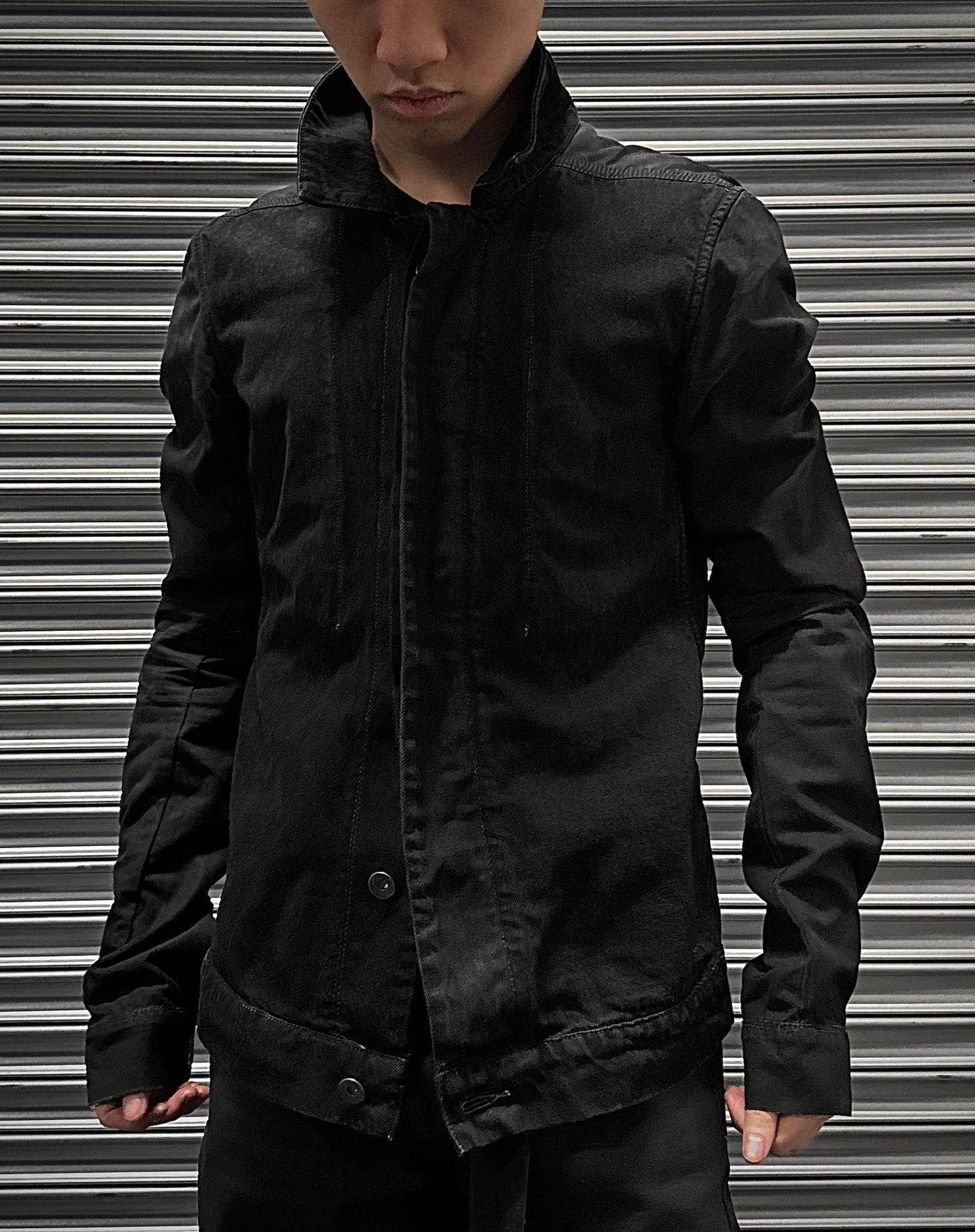 Rick Owens DRKSHDW AW09 “CRUST” Light Waxed Denim Worker Jacket