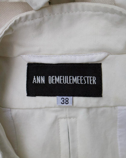 Ann Demeulemeester Early 00s Multi-zip Twill Jacket