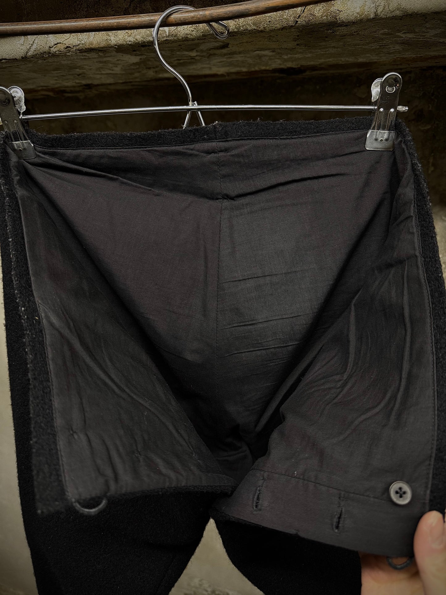 m.a+ by Maurizio Amadei AW09 'P1' WD Wool Rider Pants detail | DRIEW GARMENTS